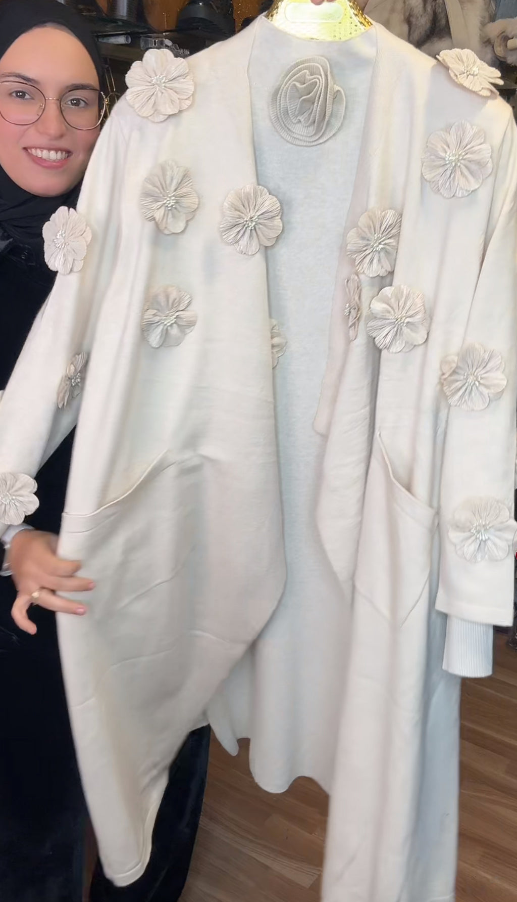 CONJUNTO VESTIDO + CÁRDIGAN