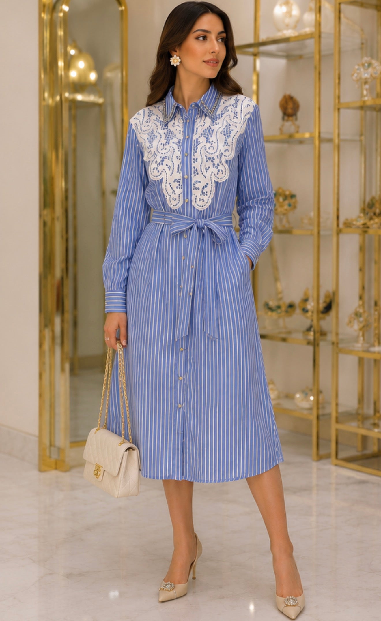VESTIDO DE RALLAS